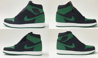NIKE AIR JORDAN 1 Retro High OG "Pine Green" Sneakers Size 9