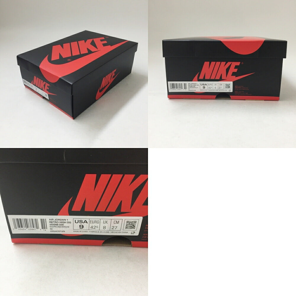 NIKE AIR JORDAN 1 Retro High OG "Pine Green" Sneakers Size 9