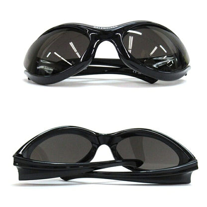 BALENCIAGA Wrap-Around Black Sunglasses Size ONE SIZE