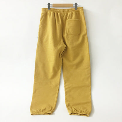 STUSSY Pigment Dyed Fleece Pants Yellow Size M