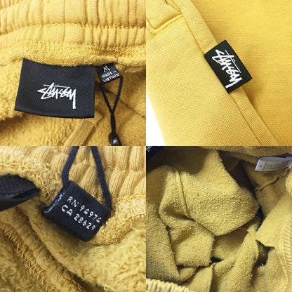 STUSSY Pigment Dyed Fleece Pants Yellow Size M