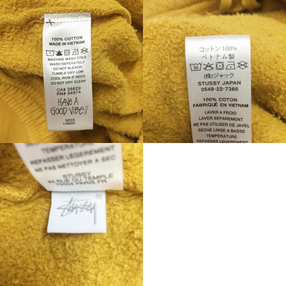STUSSY Pigment Dyed Fleece Pants Yellow Size M