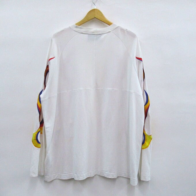Études Studio Flaming Long Sleeve T-Shirt White Size XL