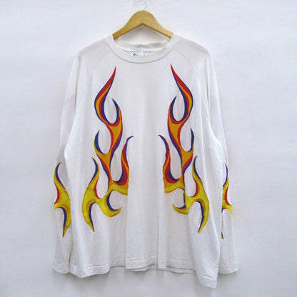 Études Studio Flaming Long Sleeve T-Shirt White Size XL