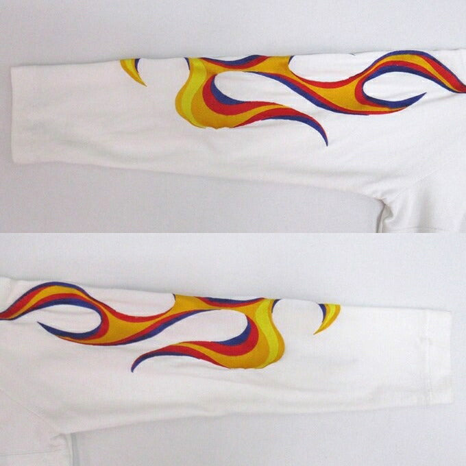 Études Studio Flaming Long Sleeve T-Shirt White Size XL
