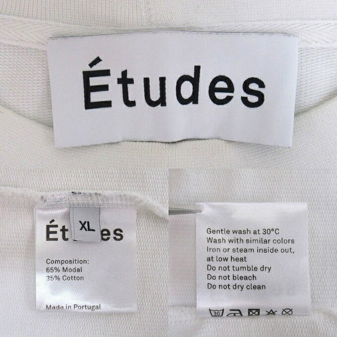 Études Studio Flaming Long Sleeve T-Shirt White Size XL