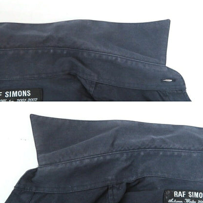 RAF SIMONS Long Sleeve Shirt Navy Size 46