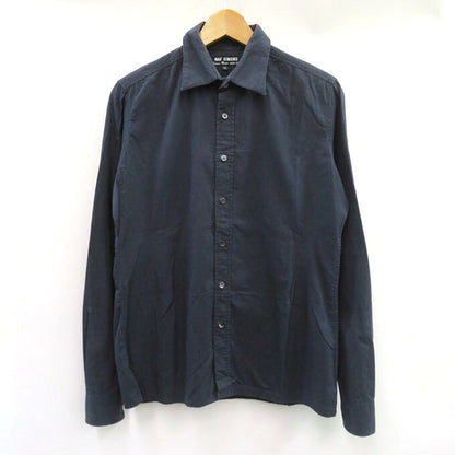 RAF SIMONS Long Sleeve Shirt Navy Size 46