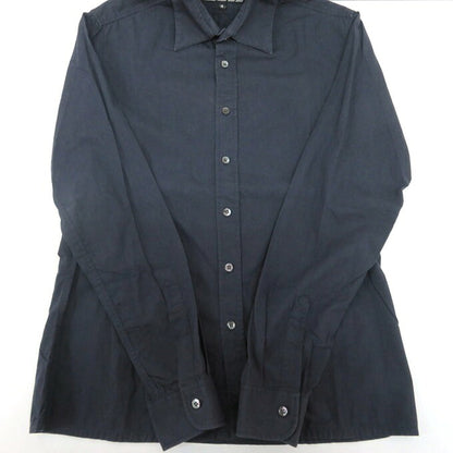 RAF SIMONS Long Sleeve Shirt Navy Size 46