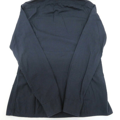 RAF SIMONS Long Sleeve Shirt Navy Size 46