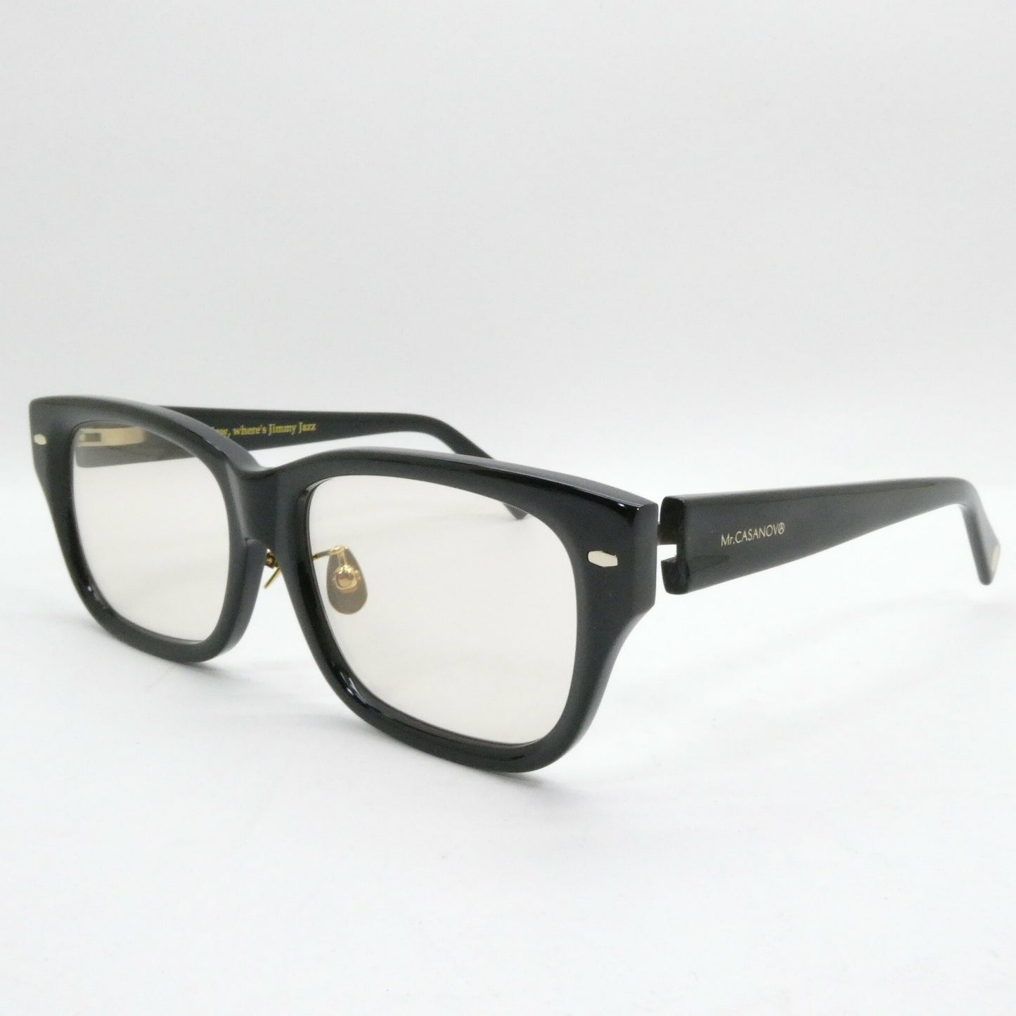 Mr.CASANOVA JIMMY Black Blue Lens Sunglasses Size ONE SIZE
