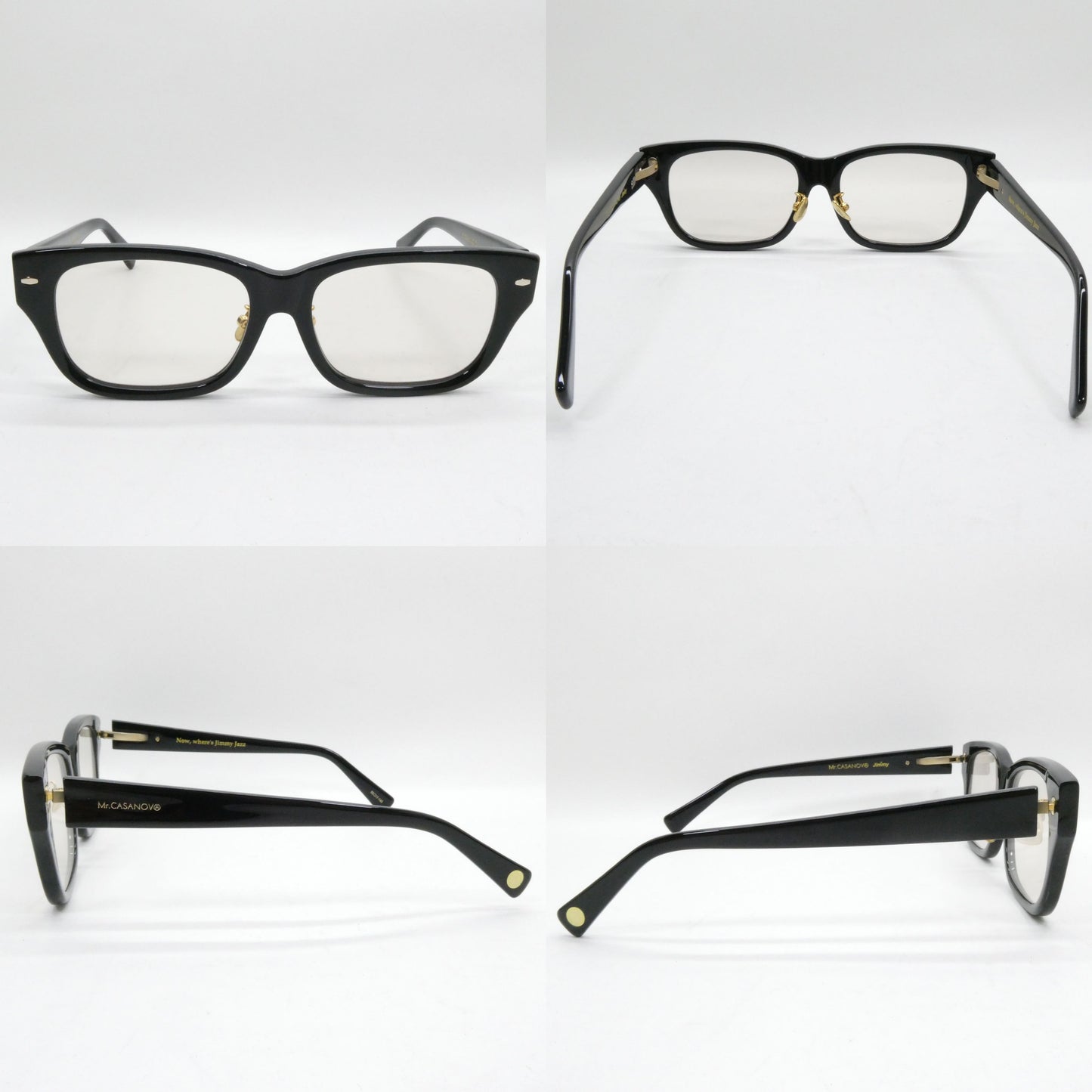 Mr.CASANOVA JIMMY Black Blue Lens Sunglasses Size ONE SIZE