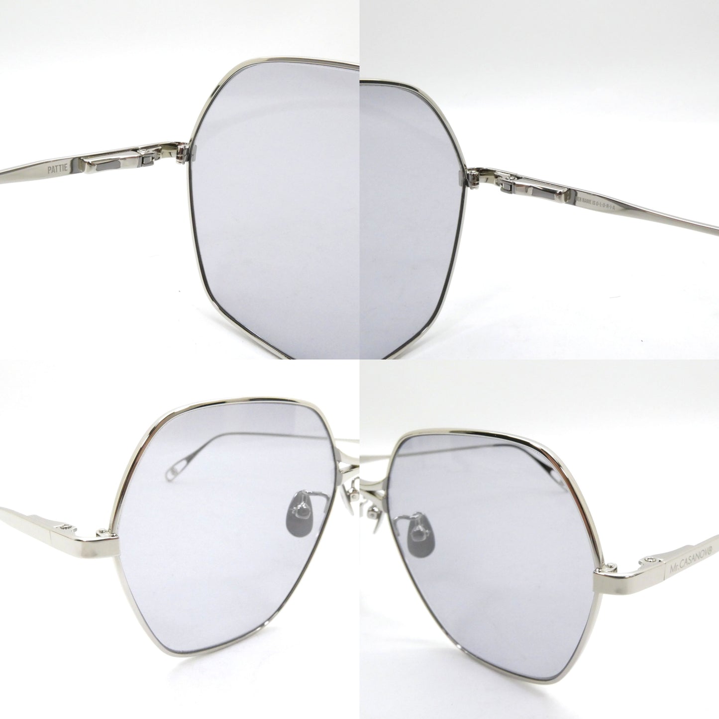 Mr.CASANOVA PATTIE Silver Lens Sunglasses Size ONE SIZE
