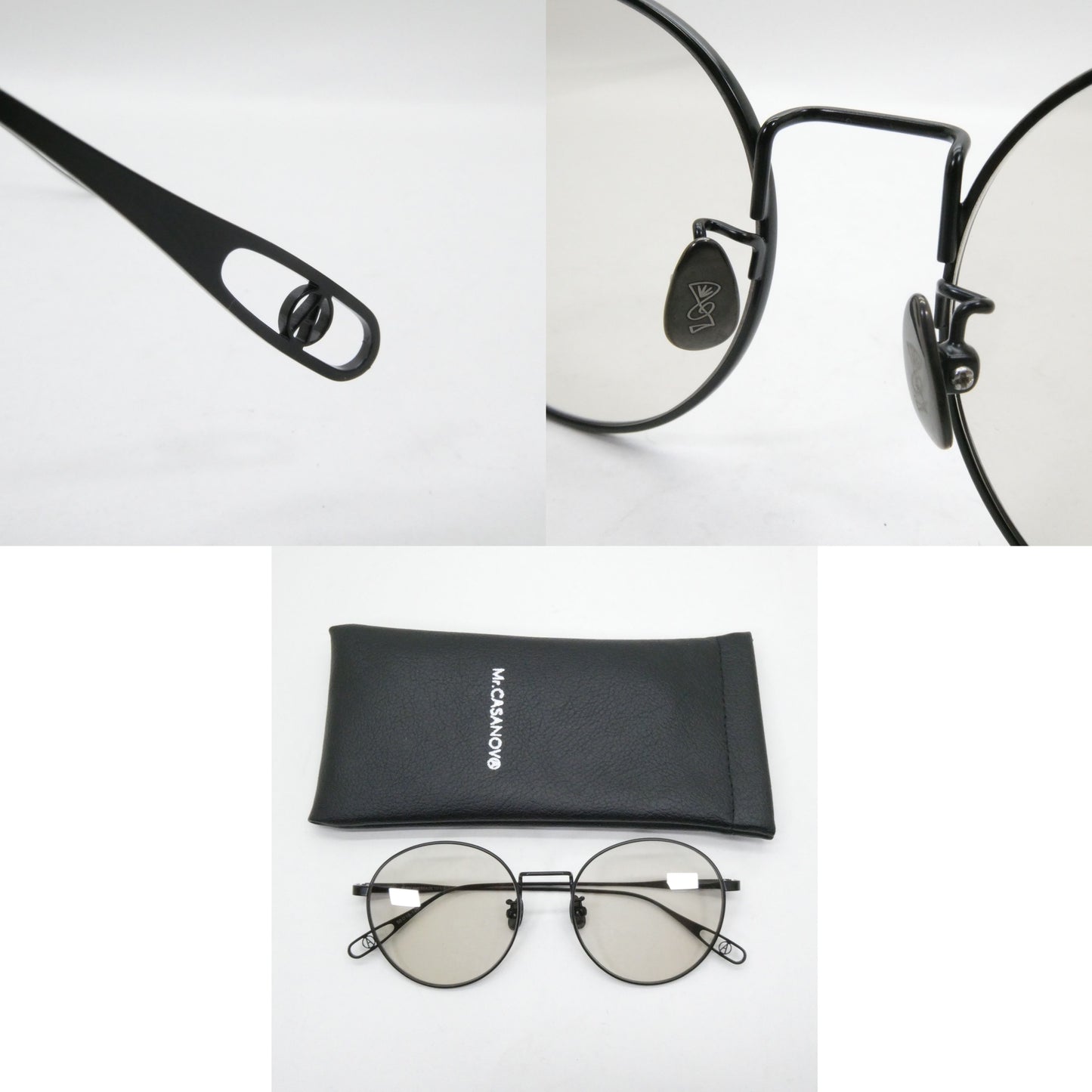 Mr.CASANOVA TERRY Matte Black Lens Sunglasses Size ONE SIZE