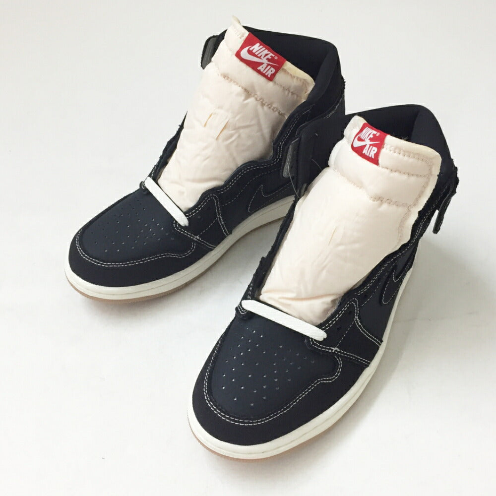 NIKE AIR JORDAN 1 Retro High OG Black Sneakers Size 9