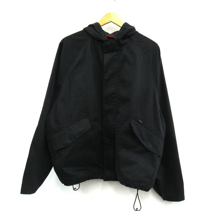 SUPREME 26SS Hooded Raglan Jacket Black Size M