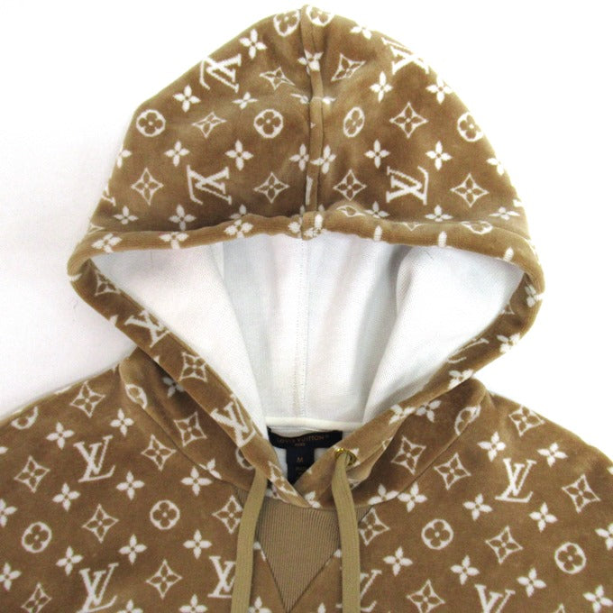 LOUIS VUITTON Monogram Toweling Hoodie Size M