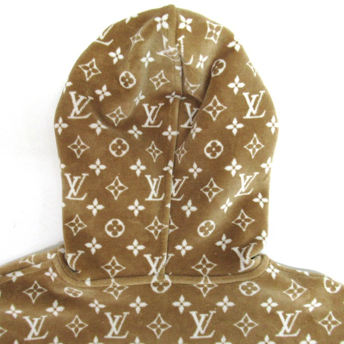 LOUIS VUITTON Monogram Toweling Hoodie Size M
