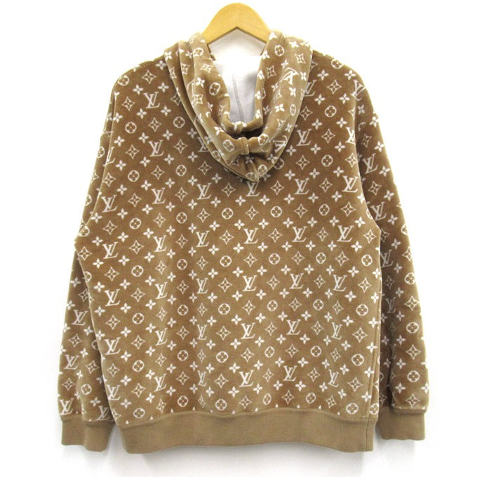 LOUIS VUITTON Monogram Toweling Hoodie Size M