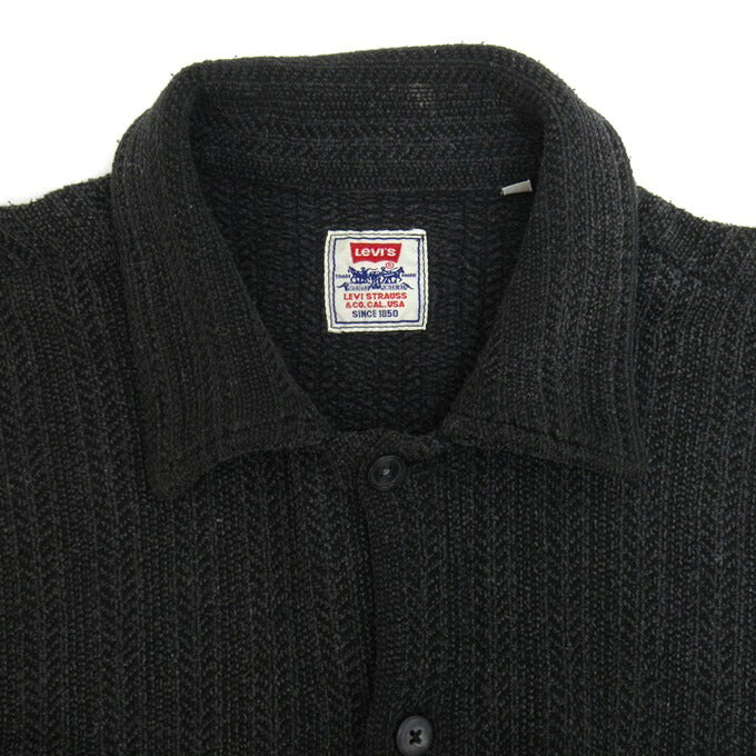 Levi's Italy 90's Gradation Knit Shirt Black/Gray Size XL