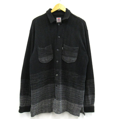 Levi's Italy 90's Gradation Knit Shirt Black/Gray Size XL