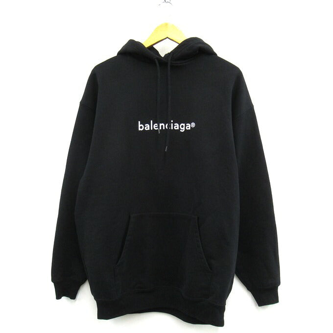 BALENCIAGA Copyright Medium Fit Hoodie Black Size XS