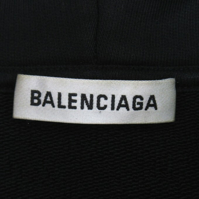 BALENCIAGA Copyright Medium Fit Hoodie Black Size XS