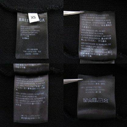 BALENCIAGA Copyright Medium Fit Hoodie Black Size XS