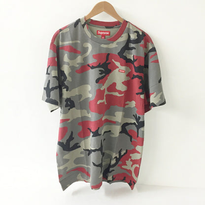 Supreme Camo Small Box Logo T-Shirt Red Size L