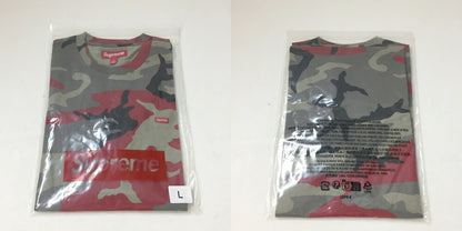 Supreme Camo Small Box Logo T-Shirt Red Size L