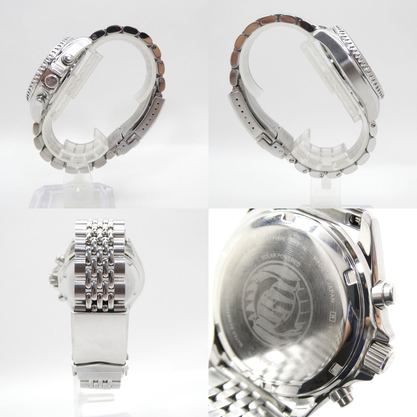 ORIENT Mako RN-TX0203S Solar Chronograph Watch Belt Size ONE SIZE