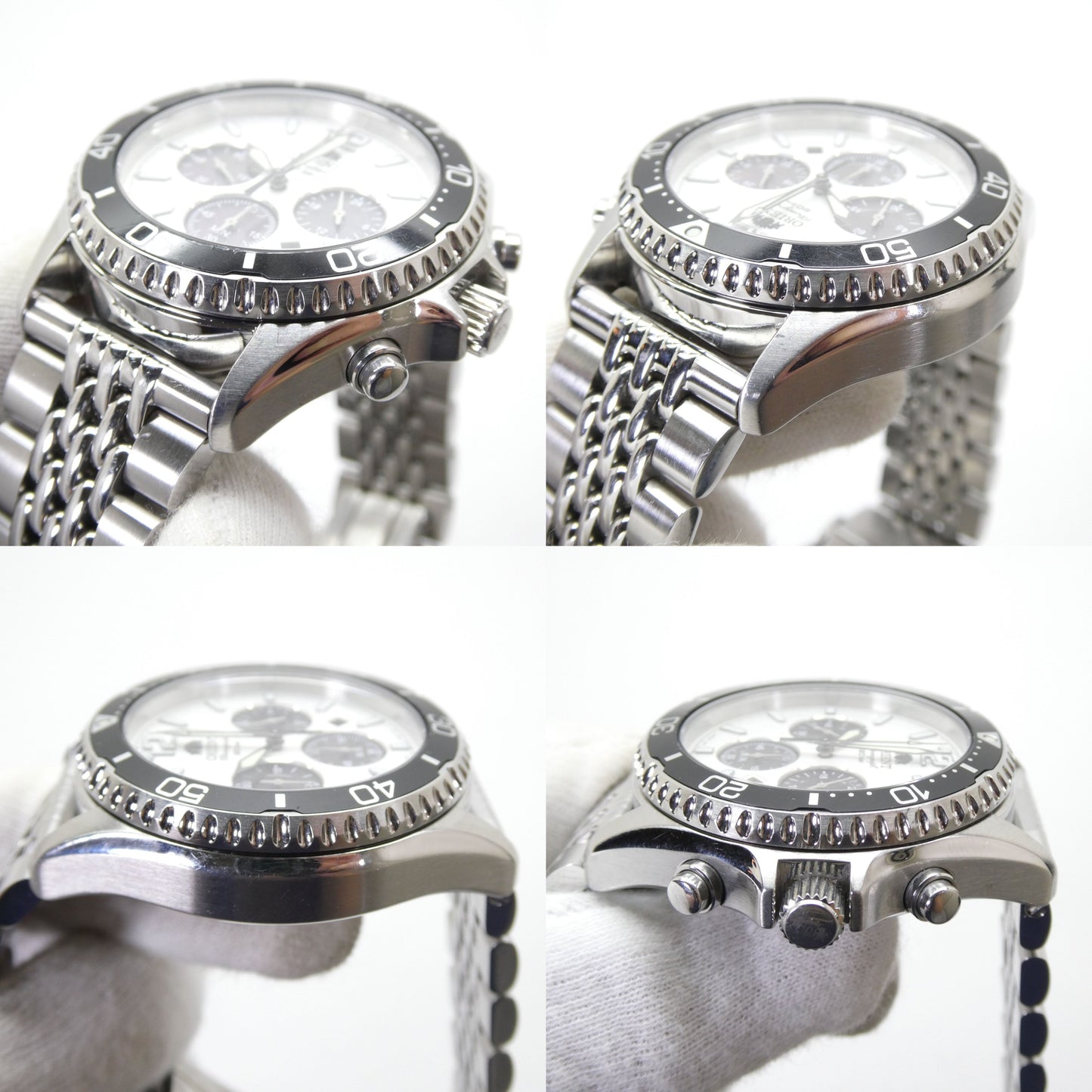 ORIENT Mako RN-TX0203S Solar Chronograph Watch Belt Size ONE SIZE