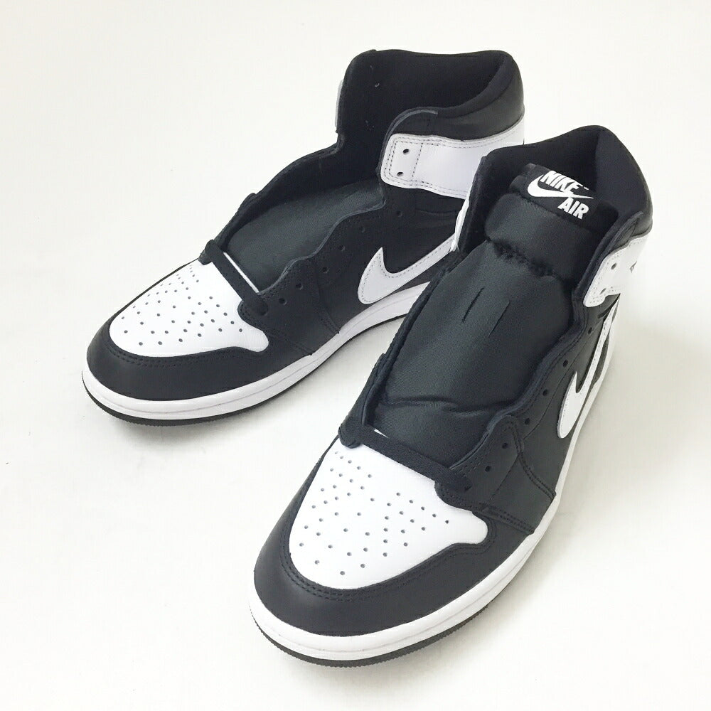 NIKE Air Jordan 1 Retro High OG Black/White Sneakers Size 10