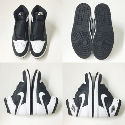 NIKE Air Jordan 1 Retro High OG Black/White Sneakers Size 10