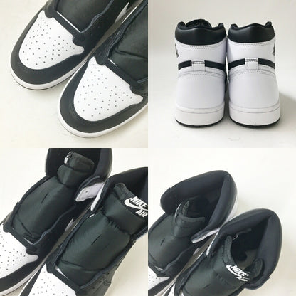 NIKE Air Jordan 1 Retro High OG Black/White Sneakers Size 10