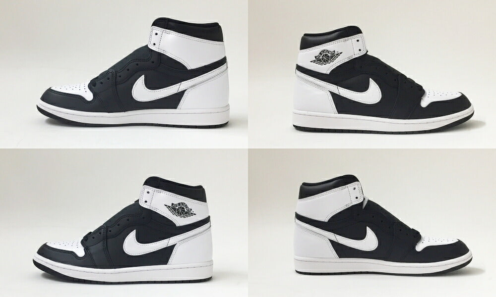 NIKE Air Jordan 1 Retro High OG Black/White Sneakers Size 10