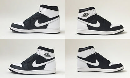 NIKE Air Jordan 1 Retro High OG Black/White Sneakers Size 10
