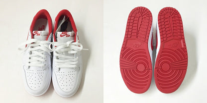 NIKE Air Jordan 1 Retro Low OG White/Red Sneakers Size 9