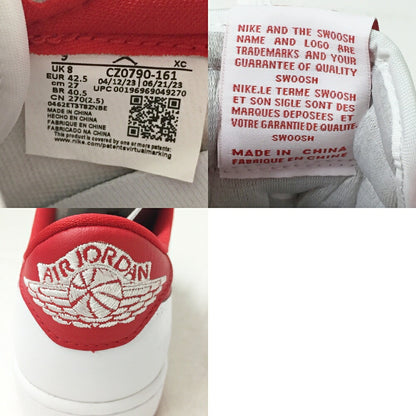NIKE Air Jordan 1 Retro Low OG White/Red Sneakers Size 9