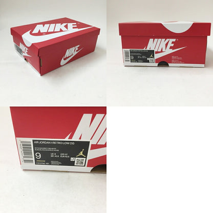 NIKE Air Jordan 1 Retro Low OG White/Red Sneakers Size 9