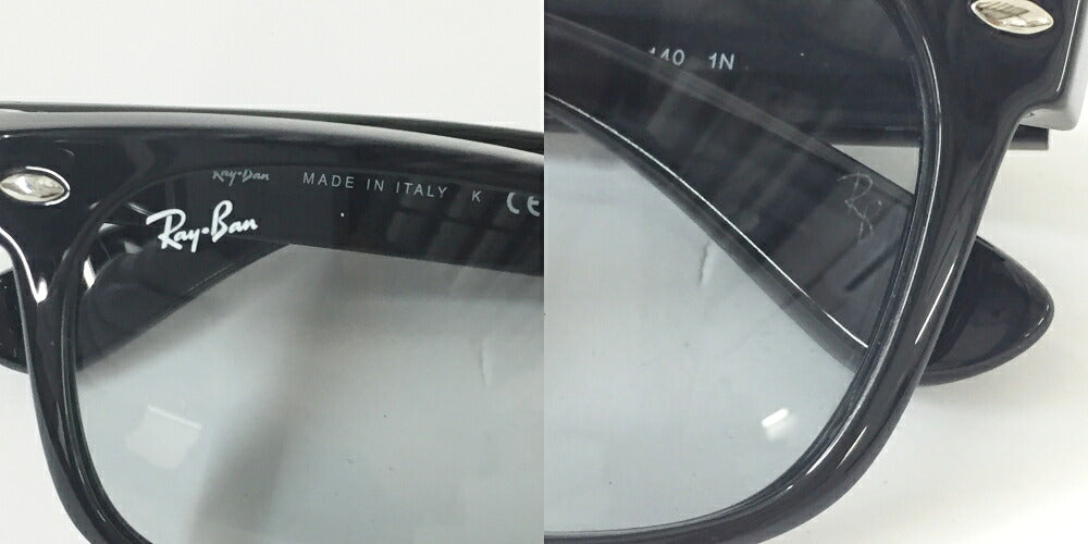 Ray-Ban NEW WAYFARER RB2132F Black Gray Sunglasses Size 55