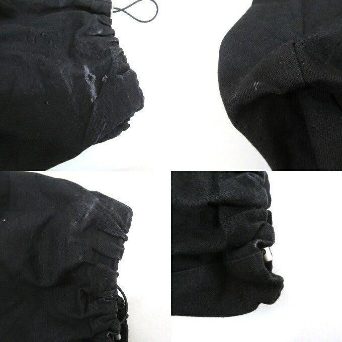 A.F ARTEFACT Tuck Wide Pants Black Size 1