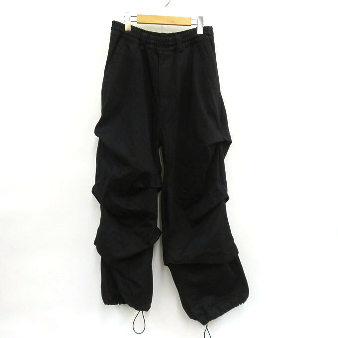 A.F ARTEFACT Tuck Wide Pants Black Size 1
