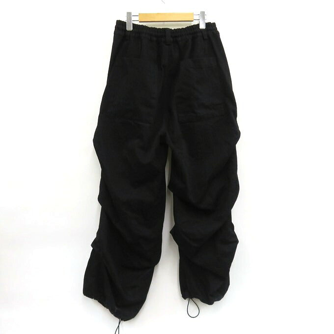 A.F ARTEFACT Tuck Wide Pants Black Size 1