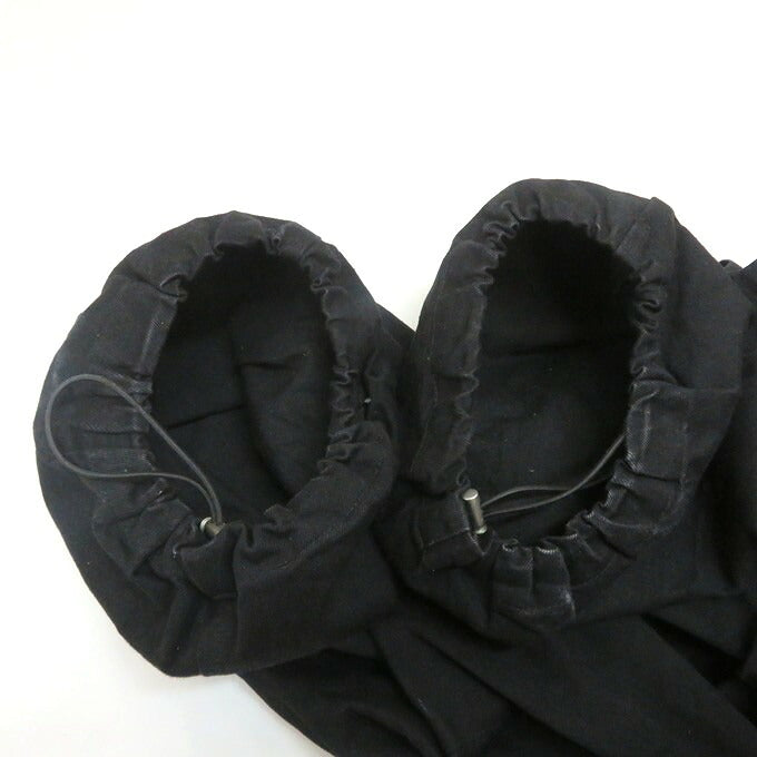 A.F ARTEFACT Tuck Wide Pants Black Size 1