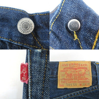 Levi's 501XX 1998 Valencia Factory USA Denim Jeans Pants Size W33