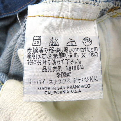 Levi's 501XX 1998 Valencia Factory USA Denim Jeans Pants Size W33