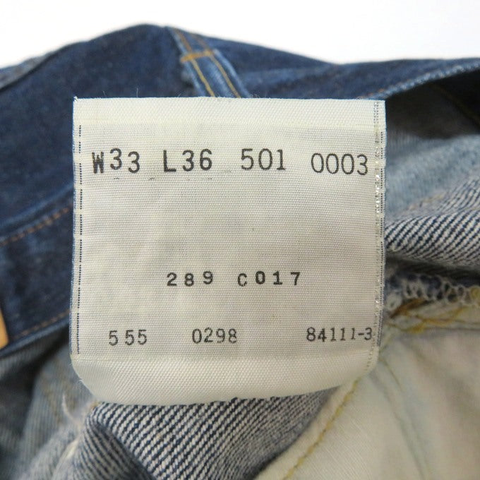 Levi's 501XX 1998 Valencia Factory USA Denim Jeans Pants Size W33