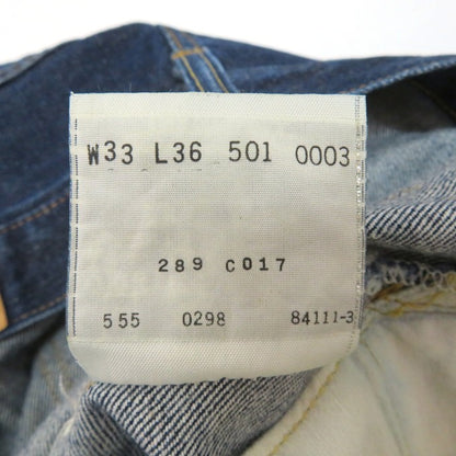 Levi's 501XX 1998 Valencia Factory USA Denim Jeans Pants Size W33