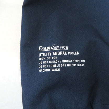 FreshService Utility Anorak Parka Navy Hoodie Size L